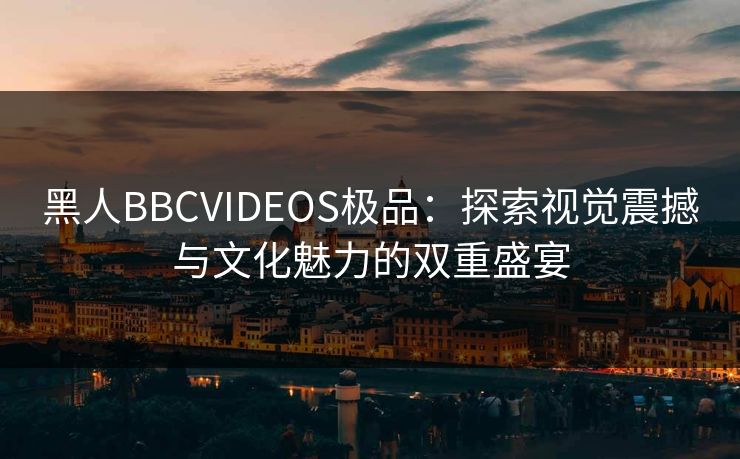 黑人BBCVIDEOS极品：探索视觉震撼与文化魅力的双重盛宴